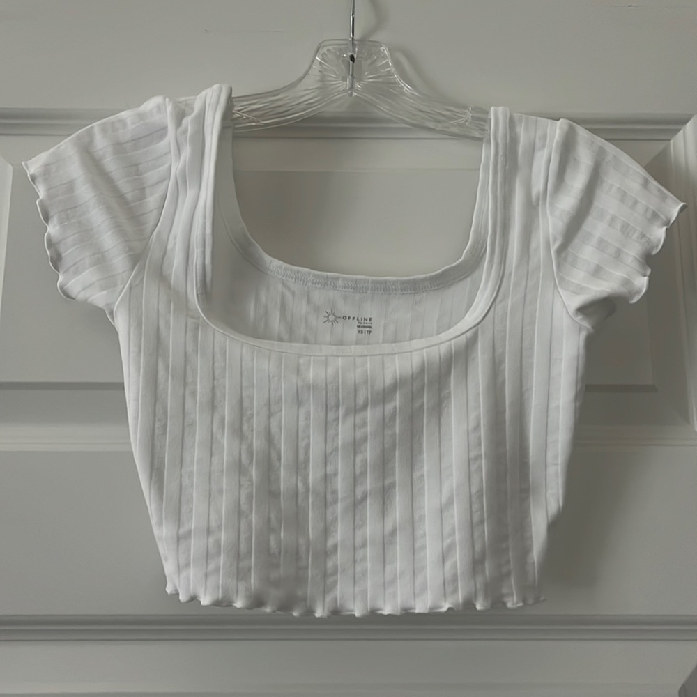 OFFLINE by Aerie OG Groove Crop Tee